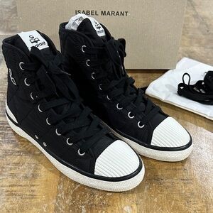 Isabel Marant Black High-Top Sneakers